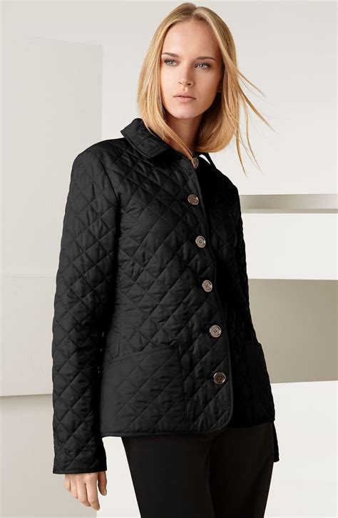 burberry london black quilted jacket|burberry quilted jacket nordstrom rack.